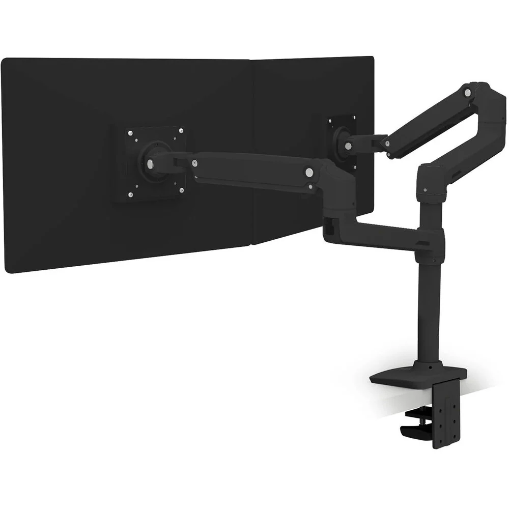 Ergotron LX Dual Stacking Arm for Displays up to 24" (Black) - Image 2