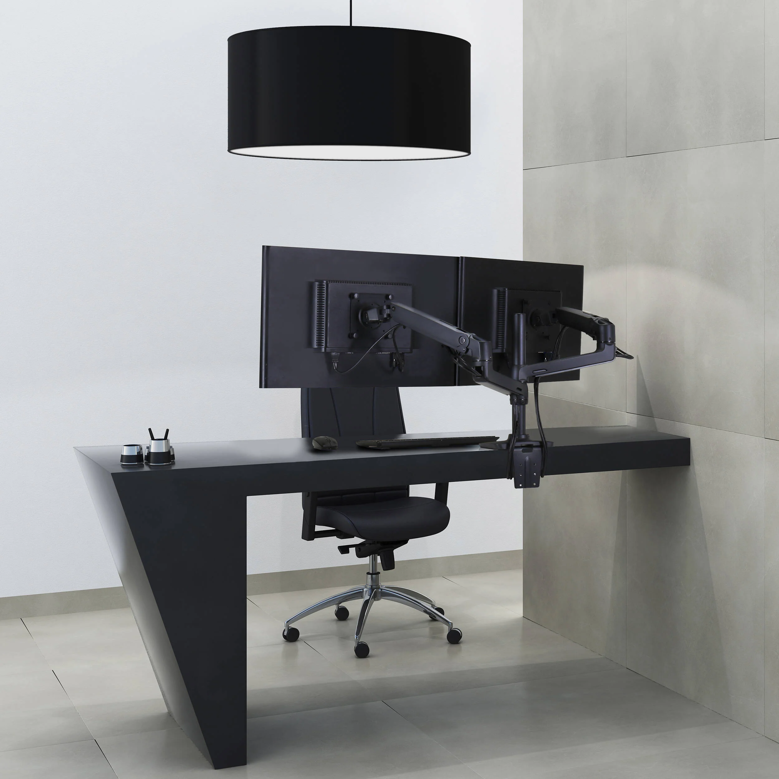 Ergotron LX Dual Stacking Arm for Displays up to 24" (Black) - Image 3
