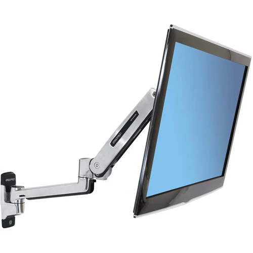 Ergotron LX Sit-Stand Wall-Mount Arm for Displays up to 42" (Polished Aluminum) - Image 3