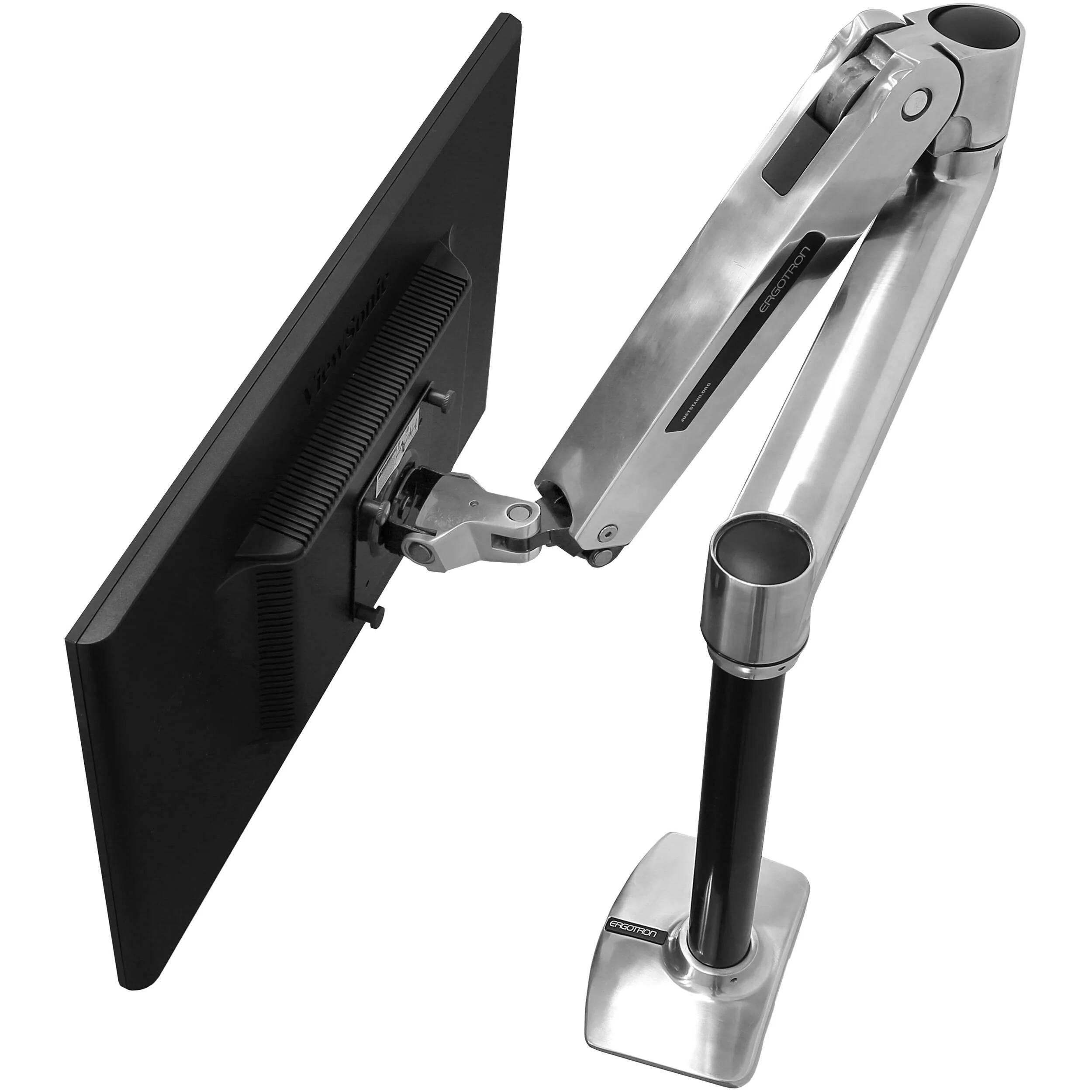Ergotron Sit-Stand Desk Arm for Displays up to 42" (Polished Aluminum) - Image 2