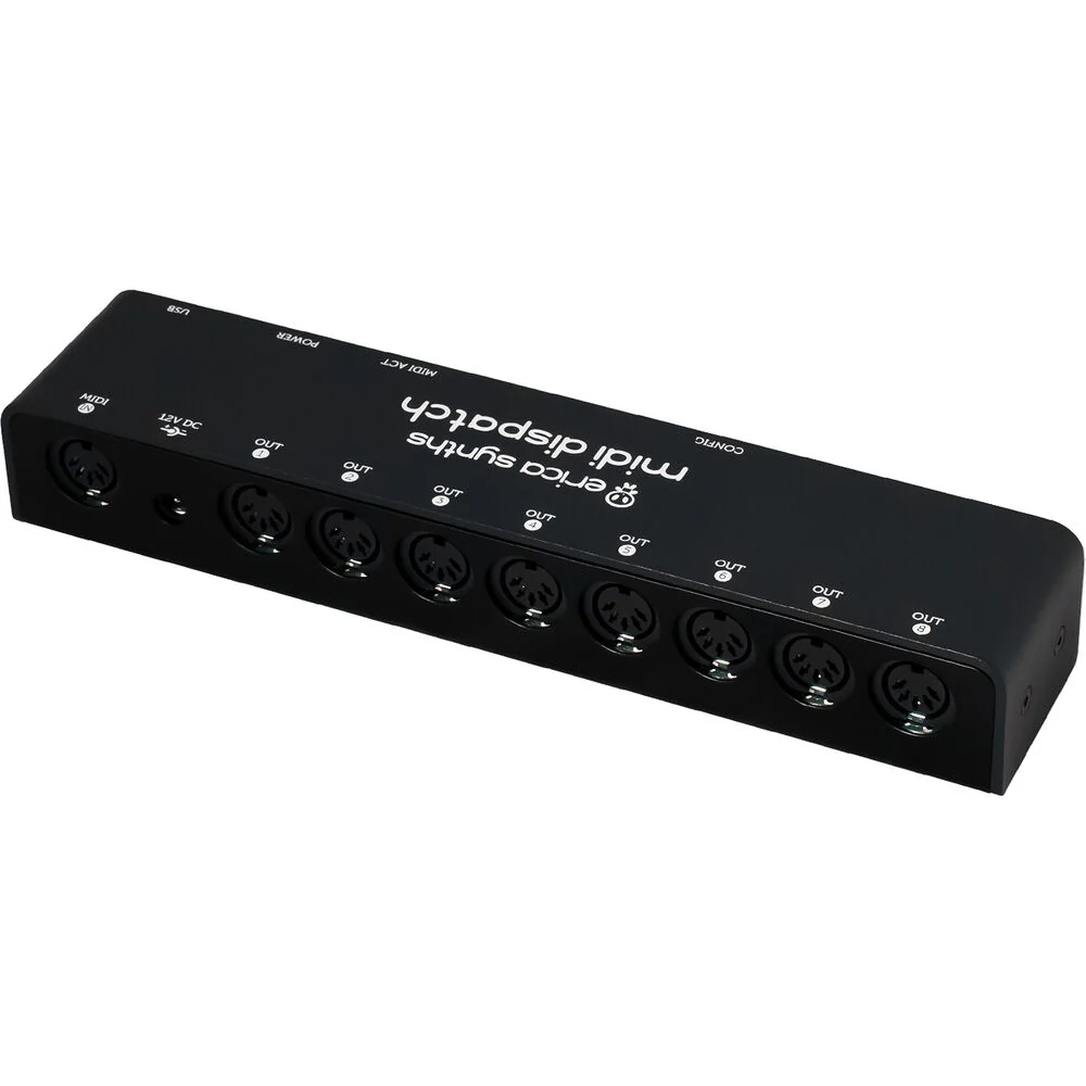 Erica Synths MIDI DISPATCH (THRU BOX II) 1x8 MIDI Splitter and Interface - Image 3