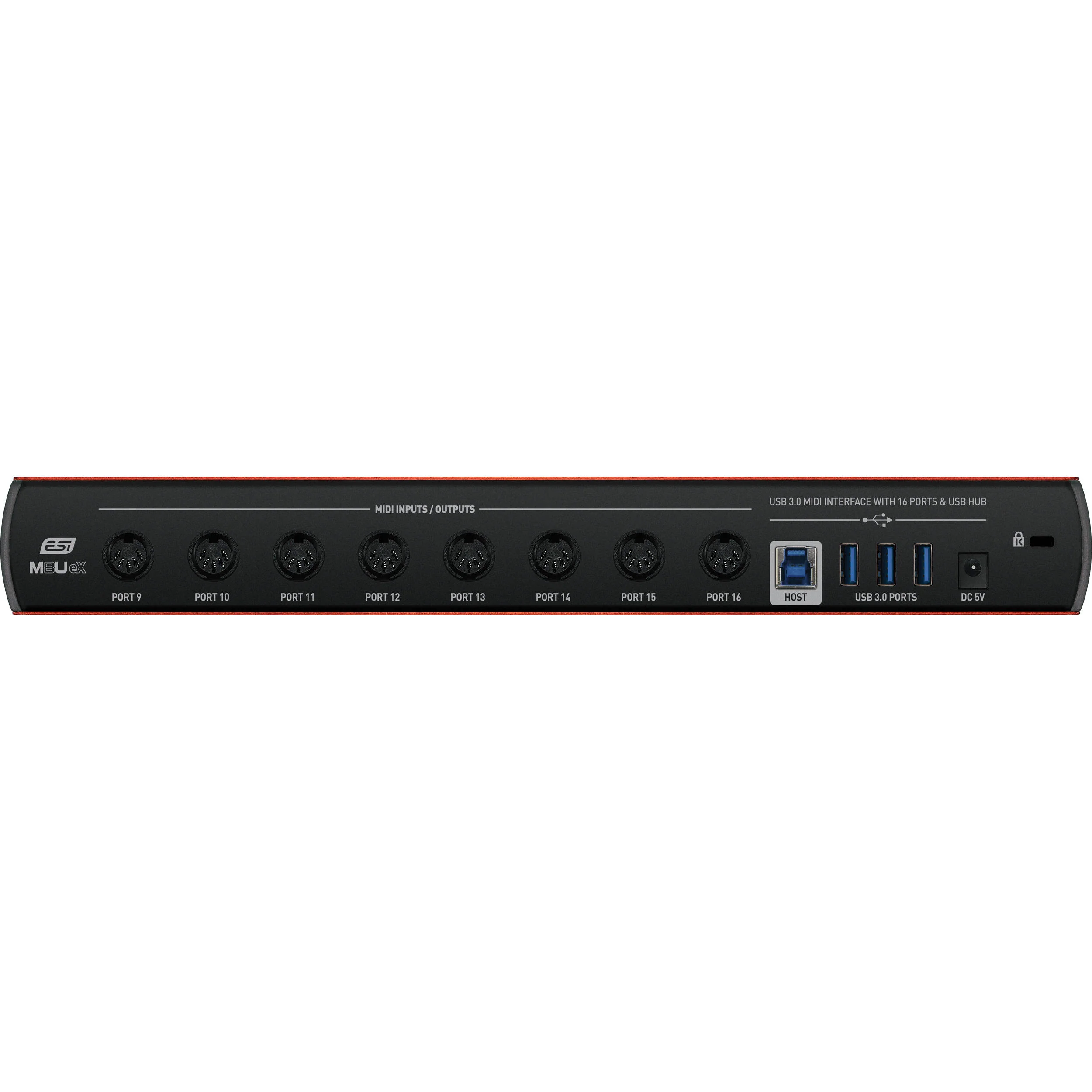 ESI M8U eX 16-Port USB 3.1 Gen 1 MIDI Interface with USB Hub - Image 4