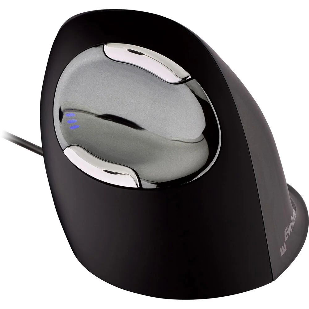 Evoluent VerticalMouse D Wired Mouse (Small, Dark Silver) - Image 2