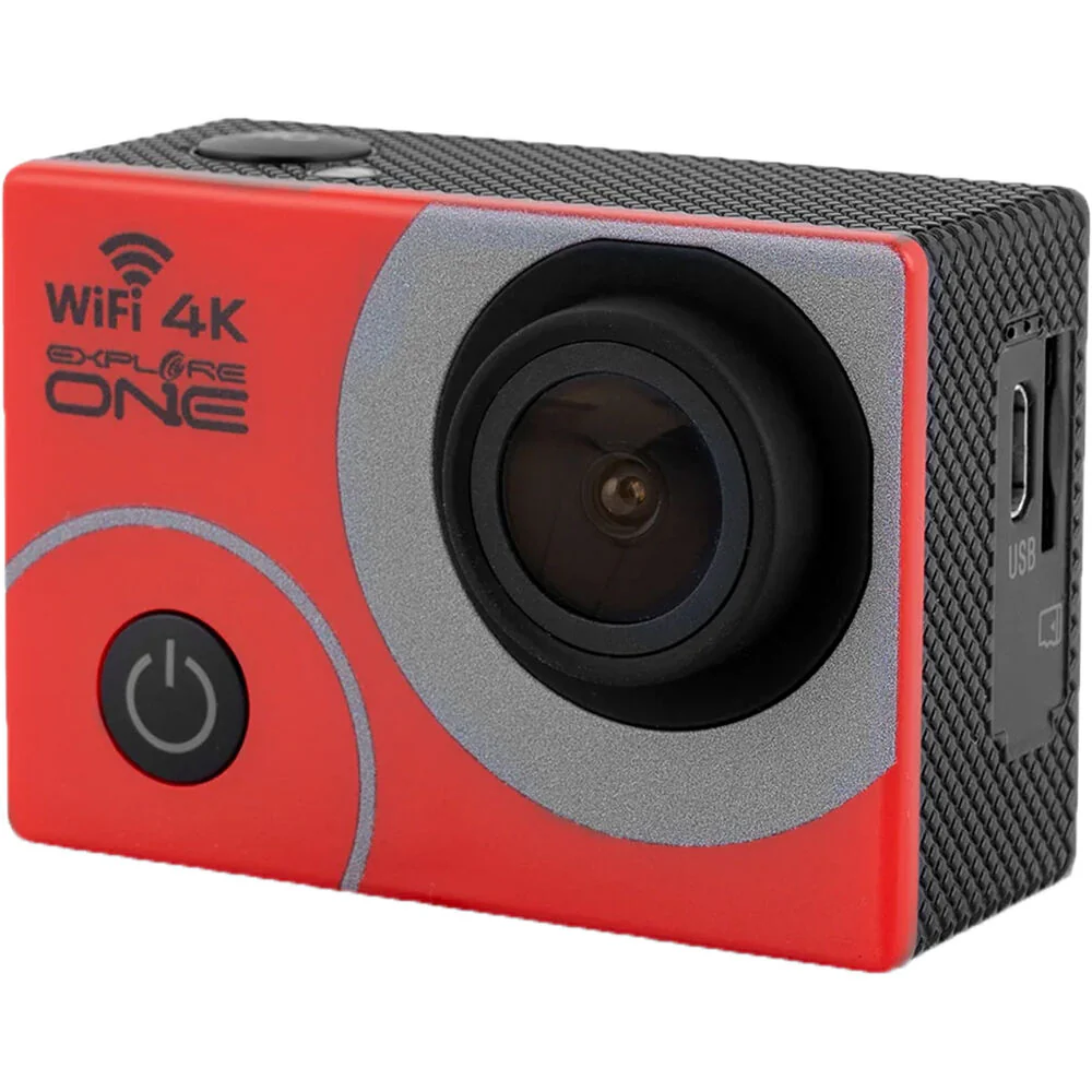 Explore Scientific Explore One 4K Action Camera with Wi-Fi (Red) - Image 3