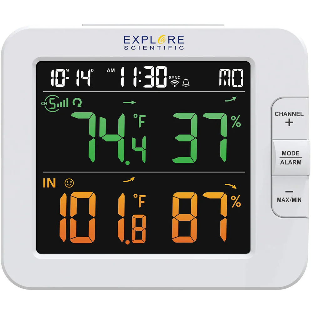Explore Scientific Smart Multichannel Weather Station with Wireless Sensor - Image 2