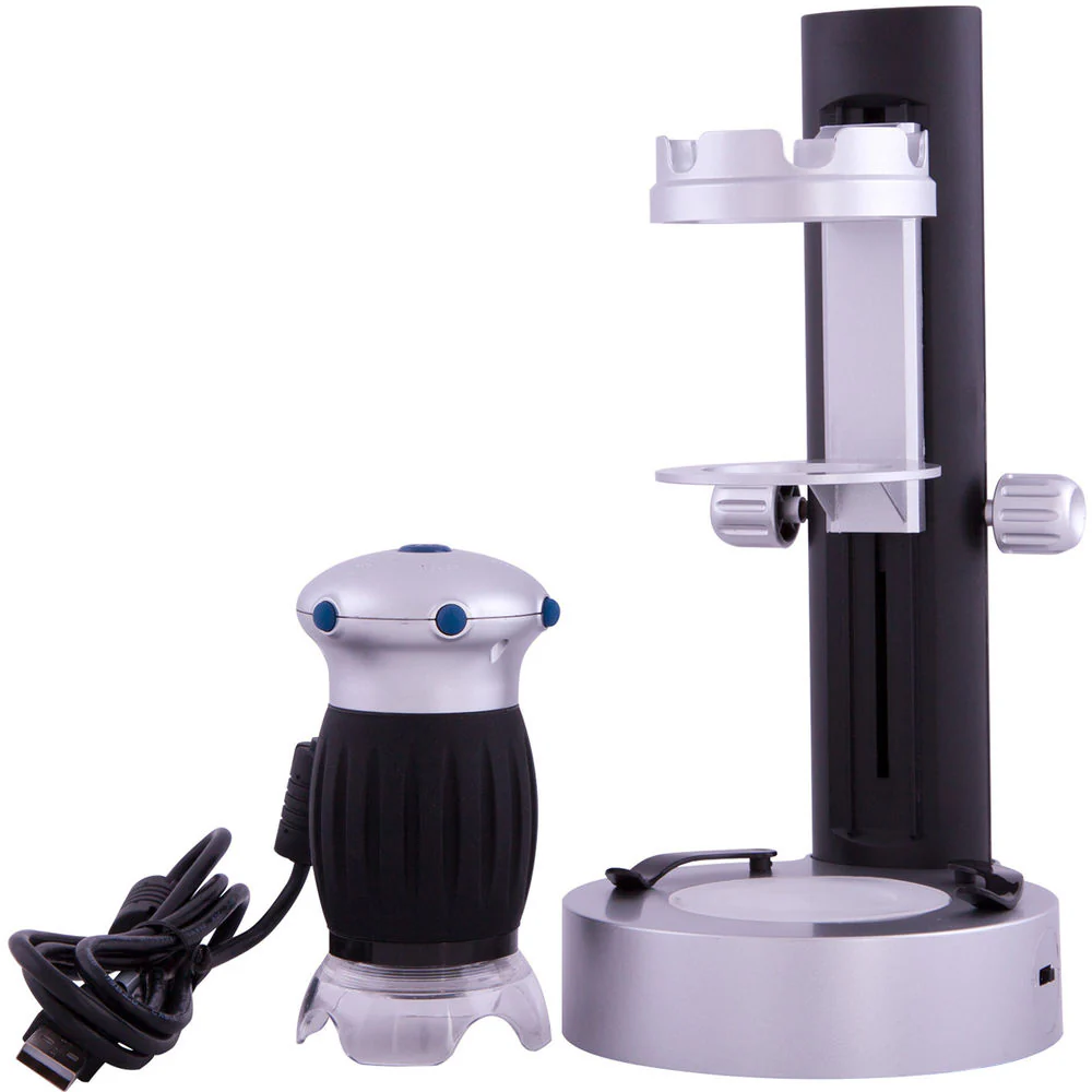 ExploreOne 1.3MP Digital Handheld Microscope with Stand (Gray-Black) - Image 5