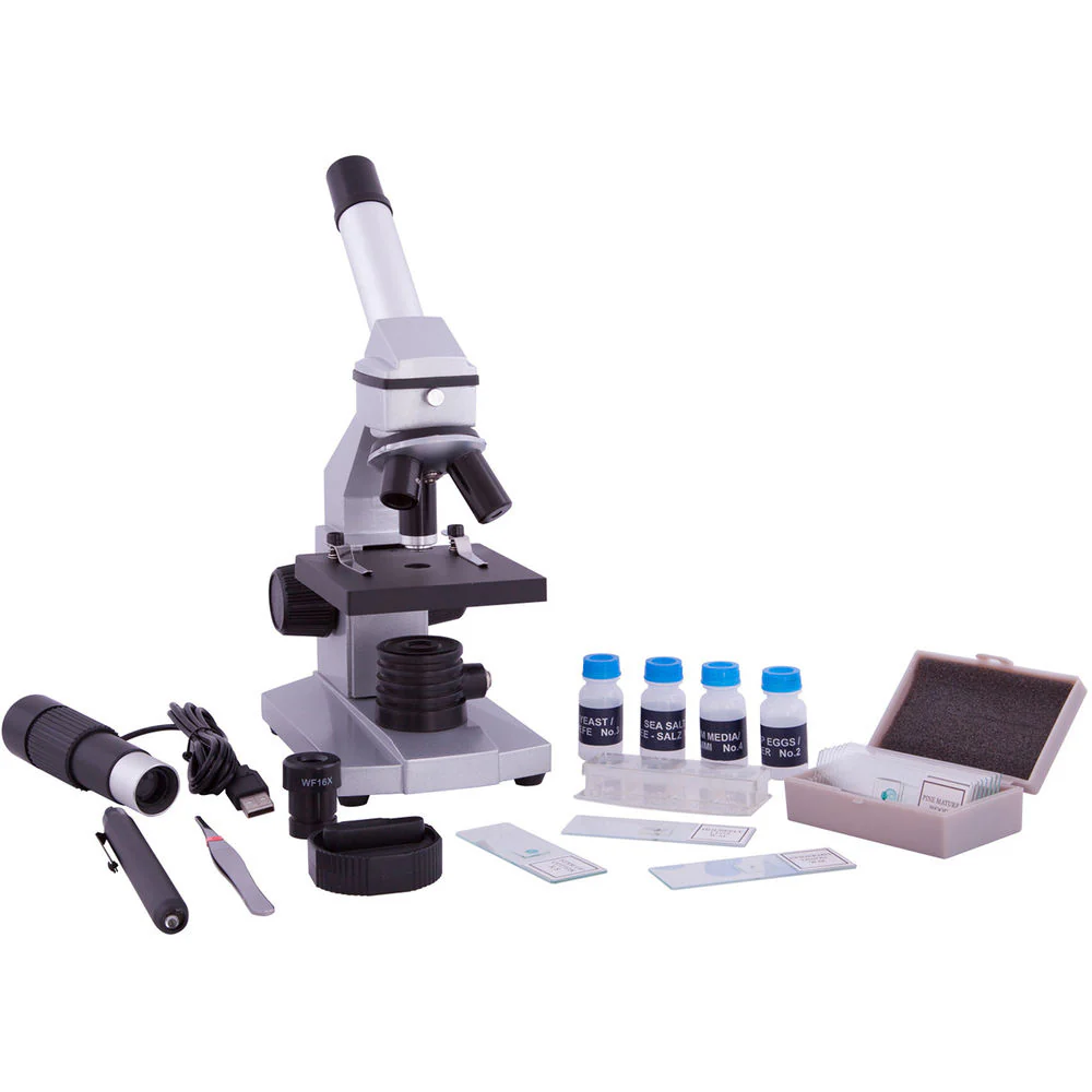 ExploreOne 40x-1024x USB Eyepiece Microscope Kit (Gray-Black) - Image 6