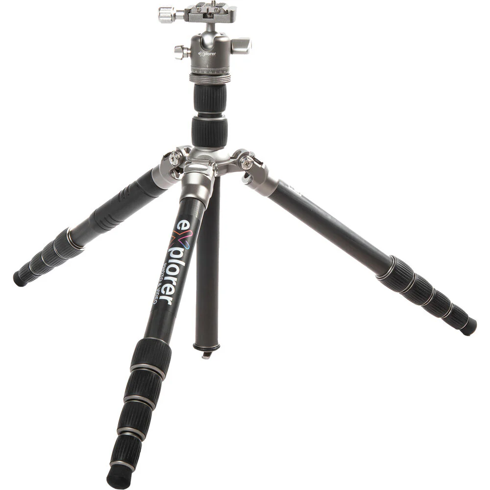 Explorer Photo & Video TX-VK Voyager Carbon Fiber Travel Tripod with Ball Head and Monopod - Image 2