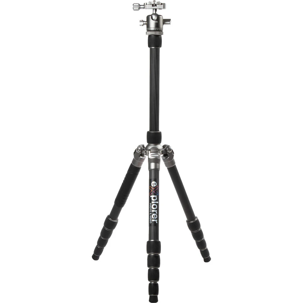 Explorer Photo & Video TX-VK Voyager Carbon Fiber Travel Tripod with Ball Head and Monopod - Image 3