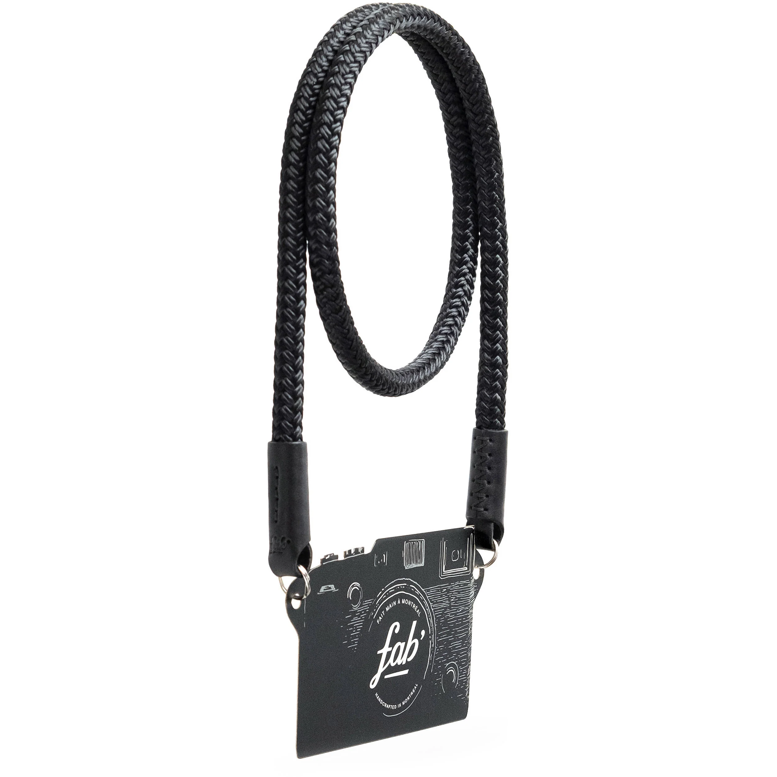 Fab' F8 Rope Camera Strap (Black, 39")