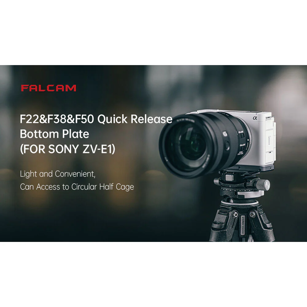 Falcam F22, F38, F50 QR Bottom Plate for Sony ZV-E1 (Gray) - Image 6