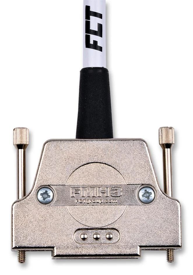 FCT - A MOLEX COMPANY FMH3R D Sub Backshell, FMH Series, DB, 180°, Zinc Body