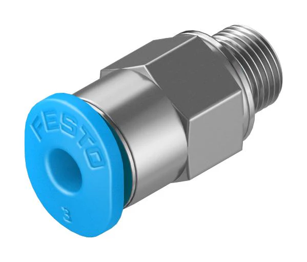 Festo 153302 Pneumatic Fitting Push-In M5 14 bar 3 mm Brass QSM
