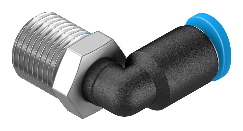 Festo 153334 Pneumatic Fitting Push-In L-Fitting R1/8 14 bar 4 mm PBT (Polybutylene Terephthalate) Qsml - Image 2