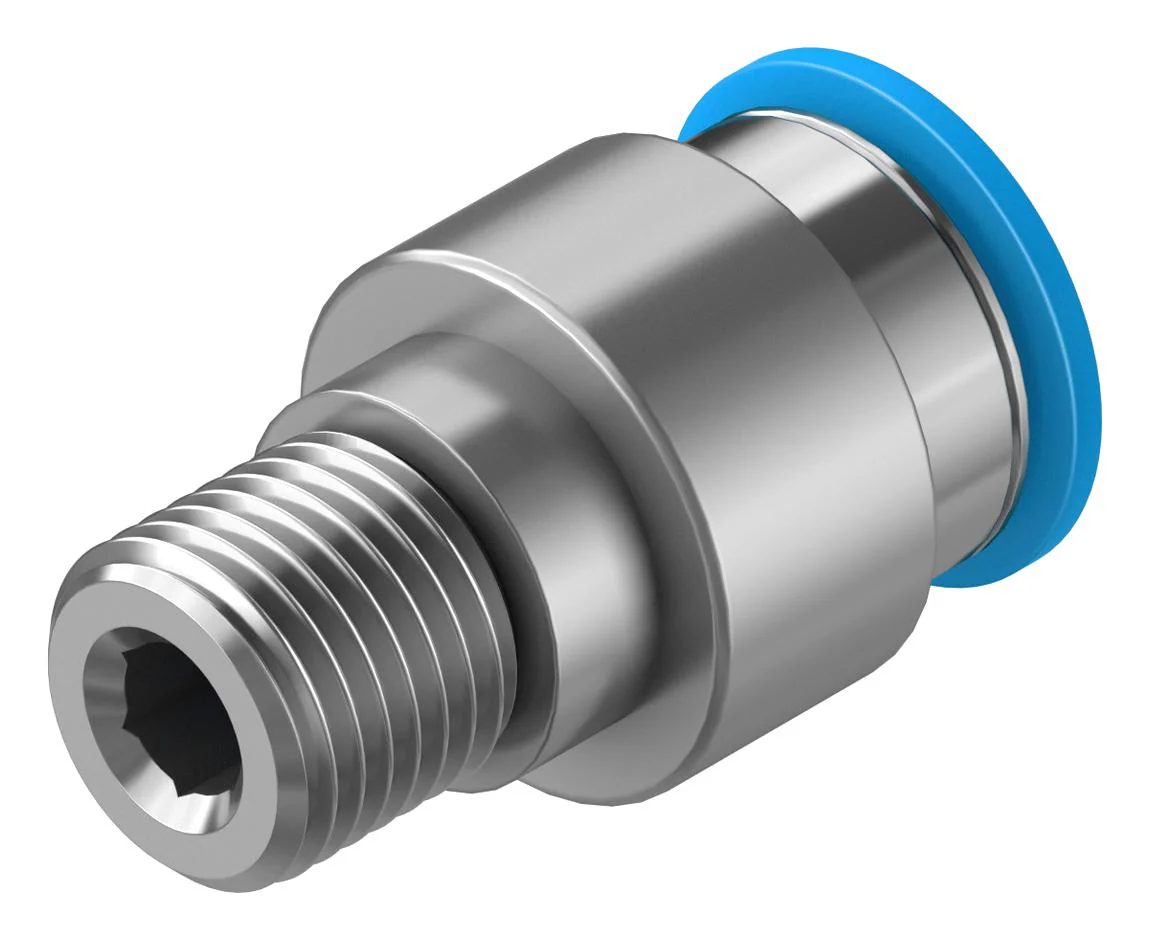 Festo QS-1/4-12-I Pneumatic Fitting Push-In R1/4 14 bar 12 mm Brass QS - Image 2