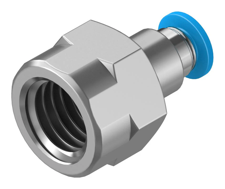 Festo QSF-1/4-4-B Pneumatic Fitting Push-In G1/4 14 bar 4 mm Brass QSF - Image 2