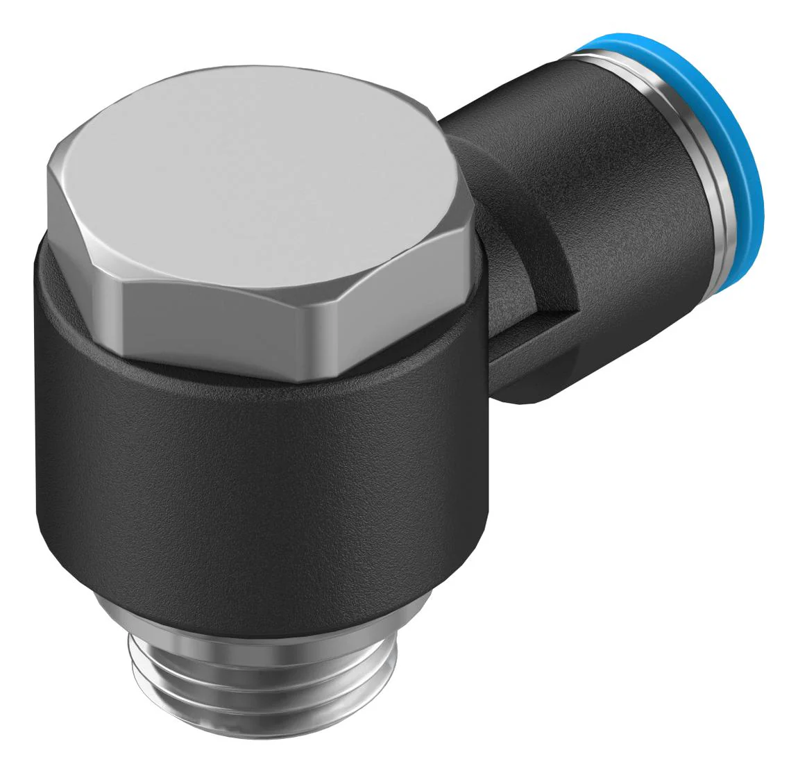 Festo QSLV-G1/4-8 Pneumatic Fitting Push-In L-Fitting G1/4 14 bar 8 mm PBT (Polybutylene Terephthalate) Qslv - Image 2