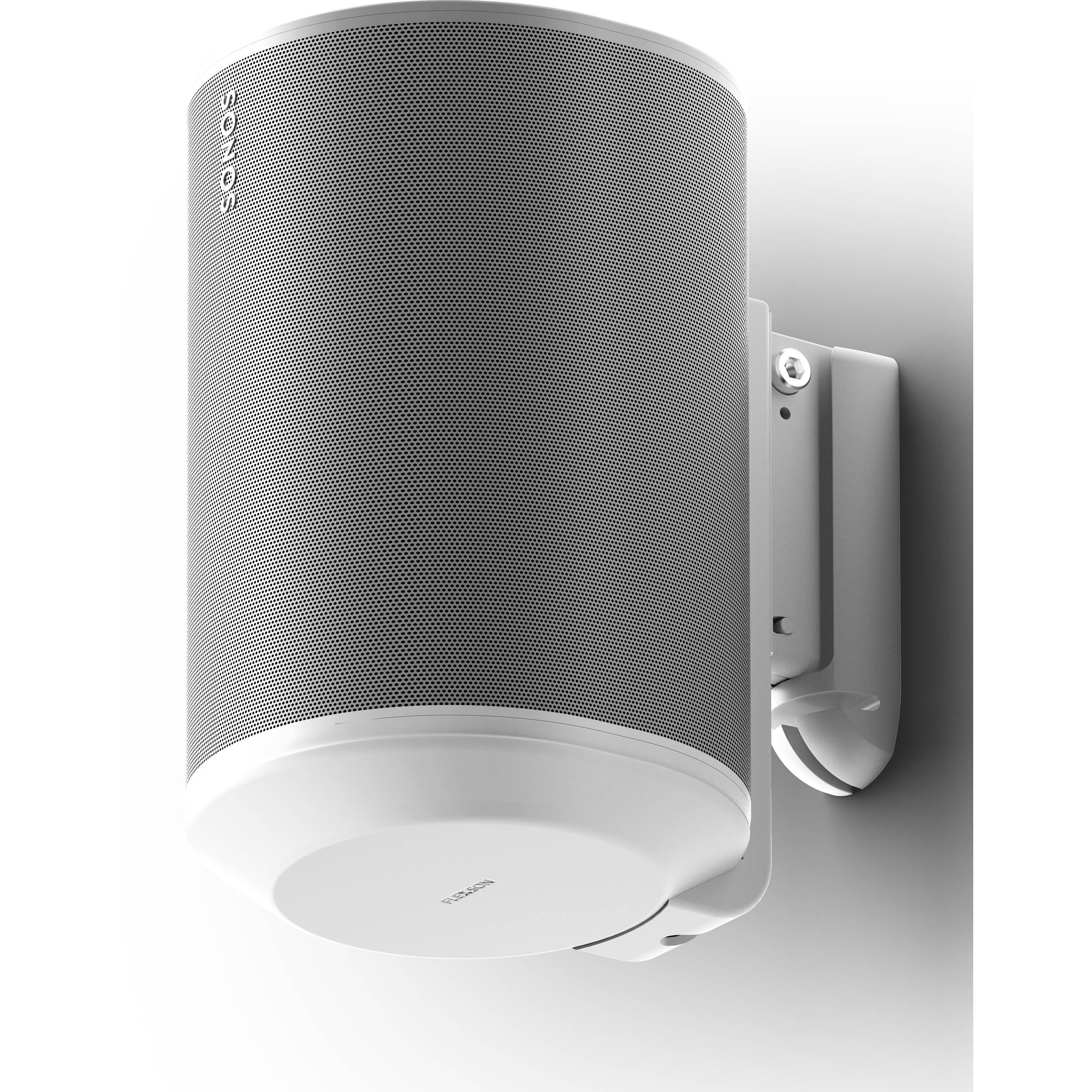 FLEXSON Wall Mount with Corner Piece for Sonos Era 100 Speaker (White, Pair) - Image 2