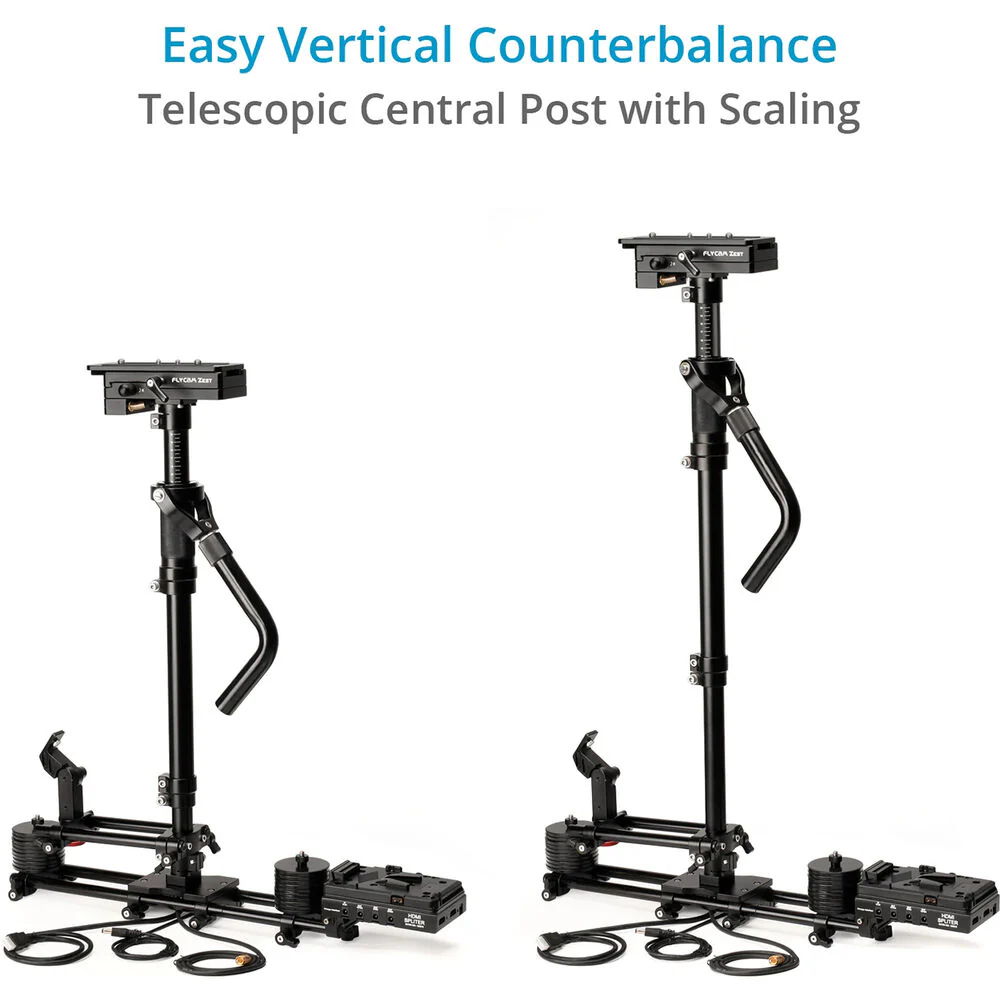 FLYCAM Zest Pro Electronic Video Camera Stabilizer with Vista-II Arm Vest (V-Mount) - Image 5