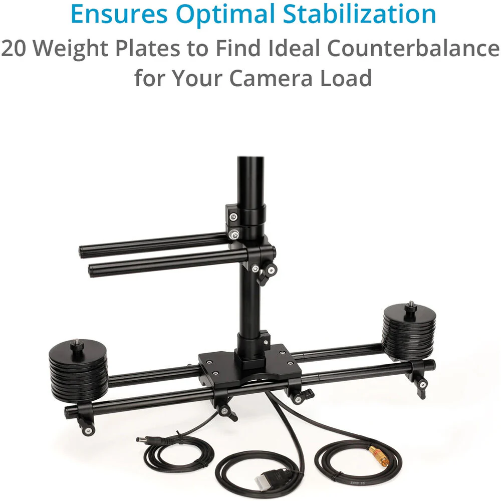 FLYCAM Zest Pro Electronic Video Camera Stabilizer with Vista-II Arm Vest (V-Mount) - Image 6