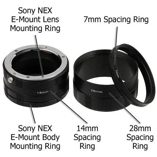 FotodioX Macro Extension Tube Set for Sony Alpha E-Mount Cameras: for Extreme Close-Up Photography - Image 5