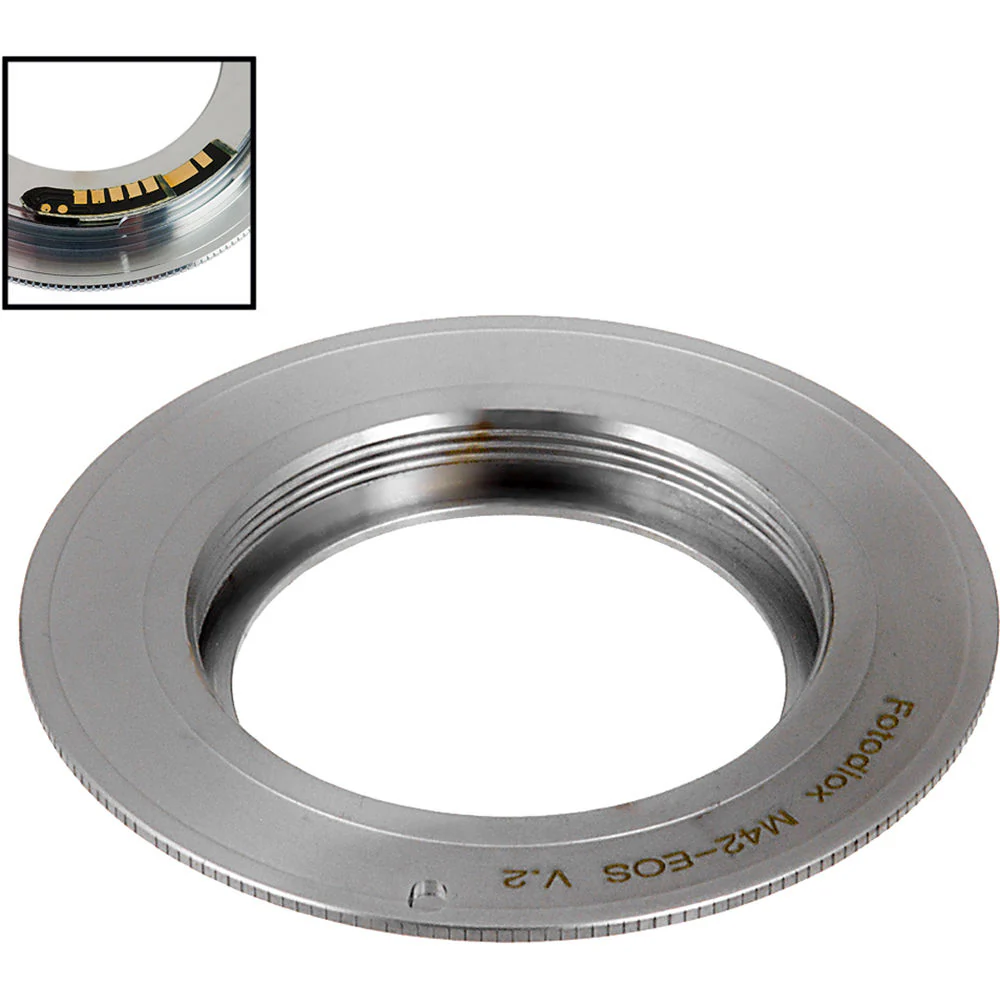 FotodioX Pro Lens Mount Adapter Compatible with M42 Type 2 Screw Mount SLR Lens to Canon EF and EF-S Mounts - Image 2