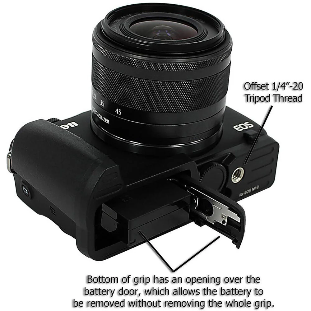 FotodioX Pro Metal Hand Grip for Canon EOS M10 Mirrorless Camera - Image 4