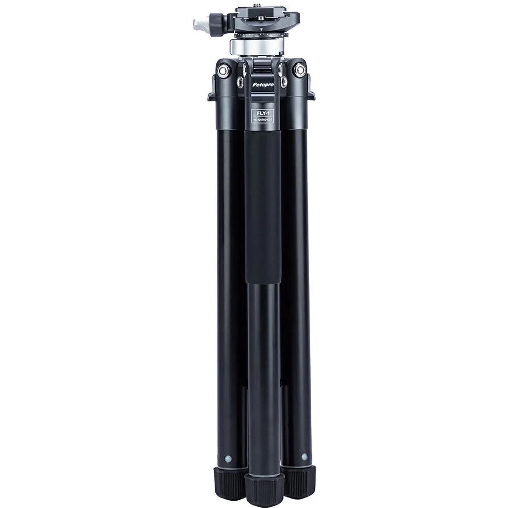 Fotopro FLY-1 Aluminum Travel Tripod with Arca-Type Ball Head (Slate Gray) - Image 6