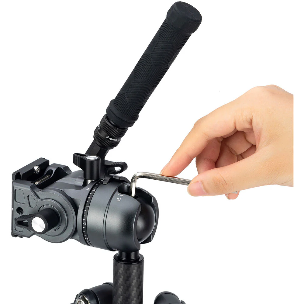 Fotopro X-Airfly Max Carbon Fiber Travel Tripod with Ball Head (Gray) - Image 5