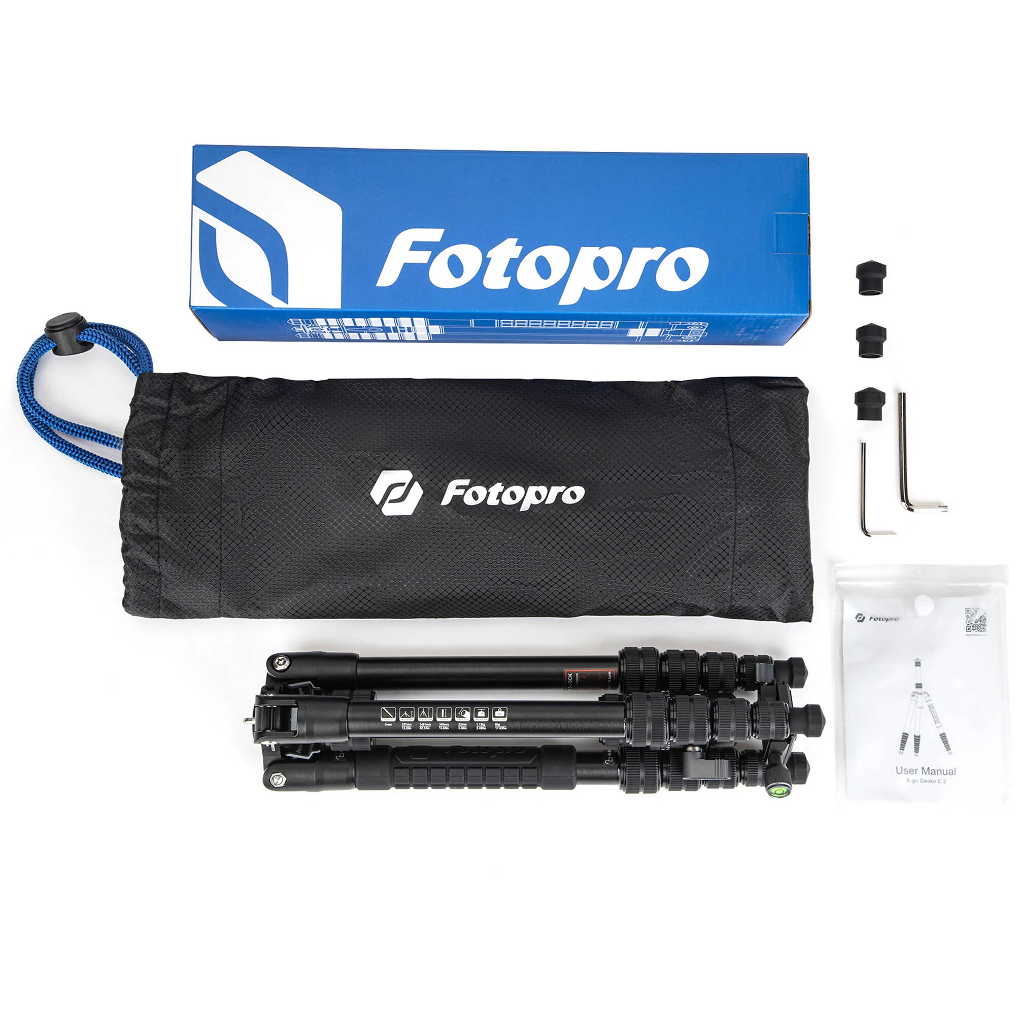 Fotopro X-Go Gecko E 2 Aluminum Tripod with Ball Head - Image 7