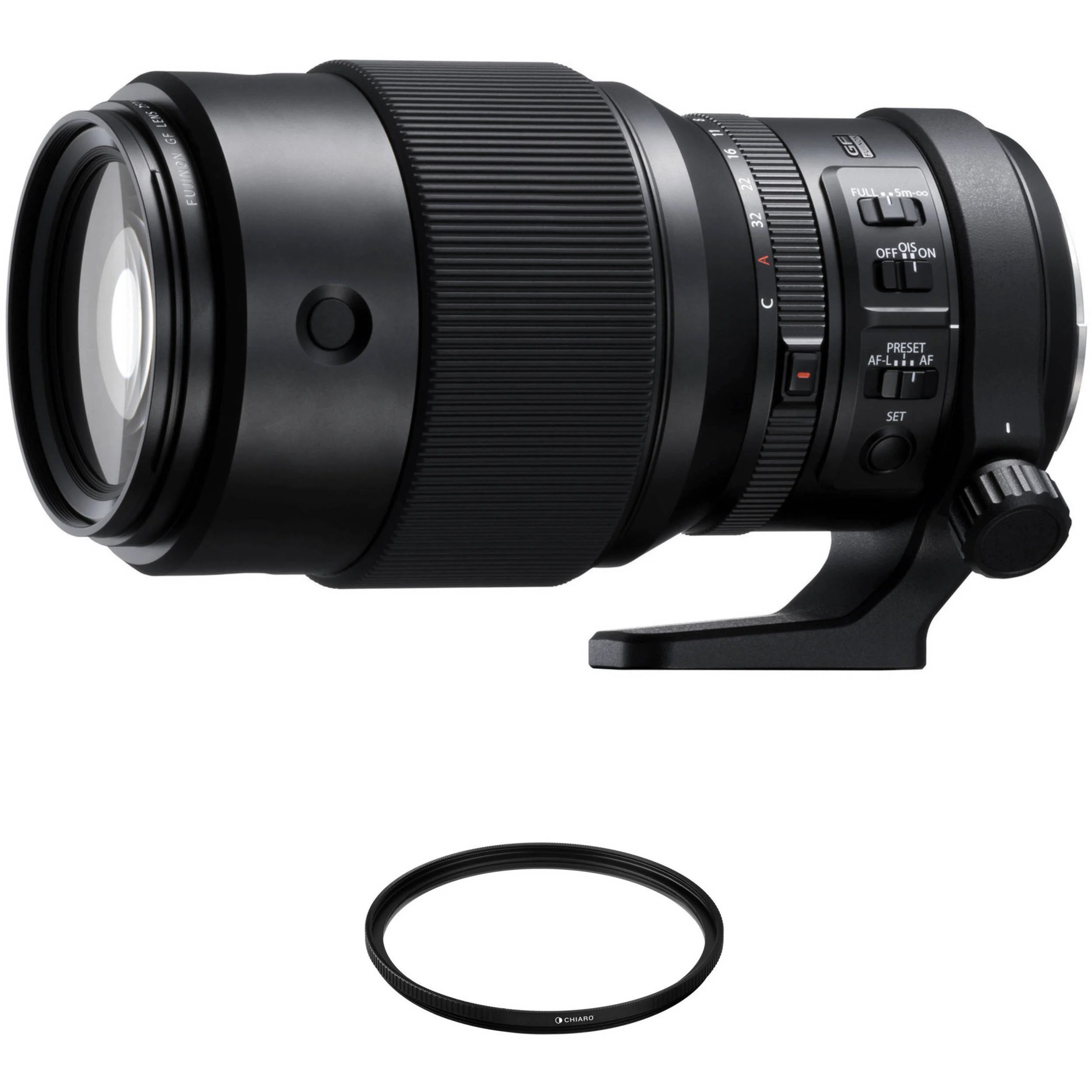 FUJIFILM GF 250mm f/4 R LM OIS WR Lens with UV Filter Kit