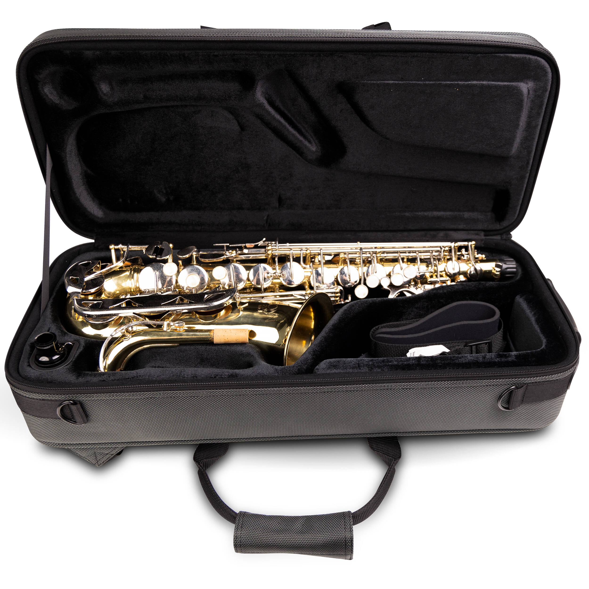 Gator Adagio Series Rectangular EPS Polyfoam Lightweight Case for Eb Alto Saxophone - Image 6