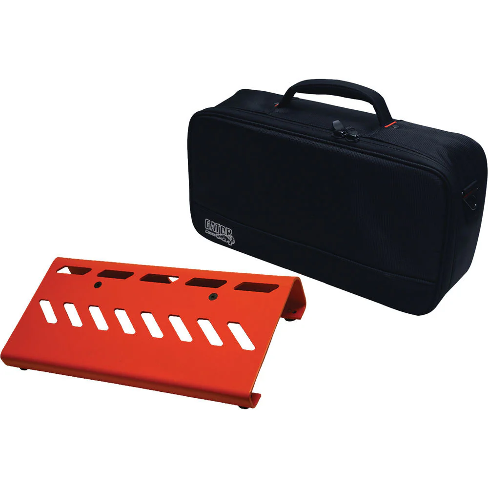 Gator Cases Aluminum Pedalboard with Carry Case (Orange, Small) - Image 2