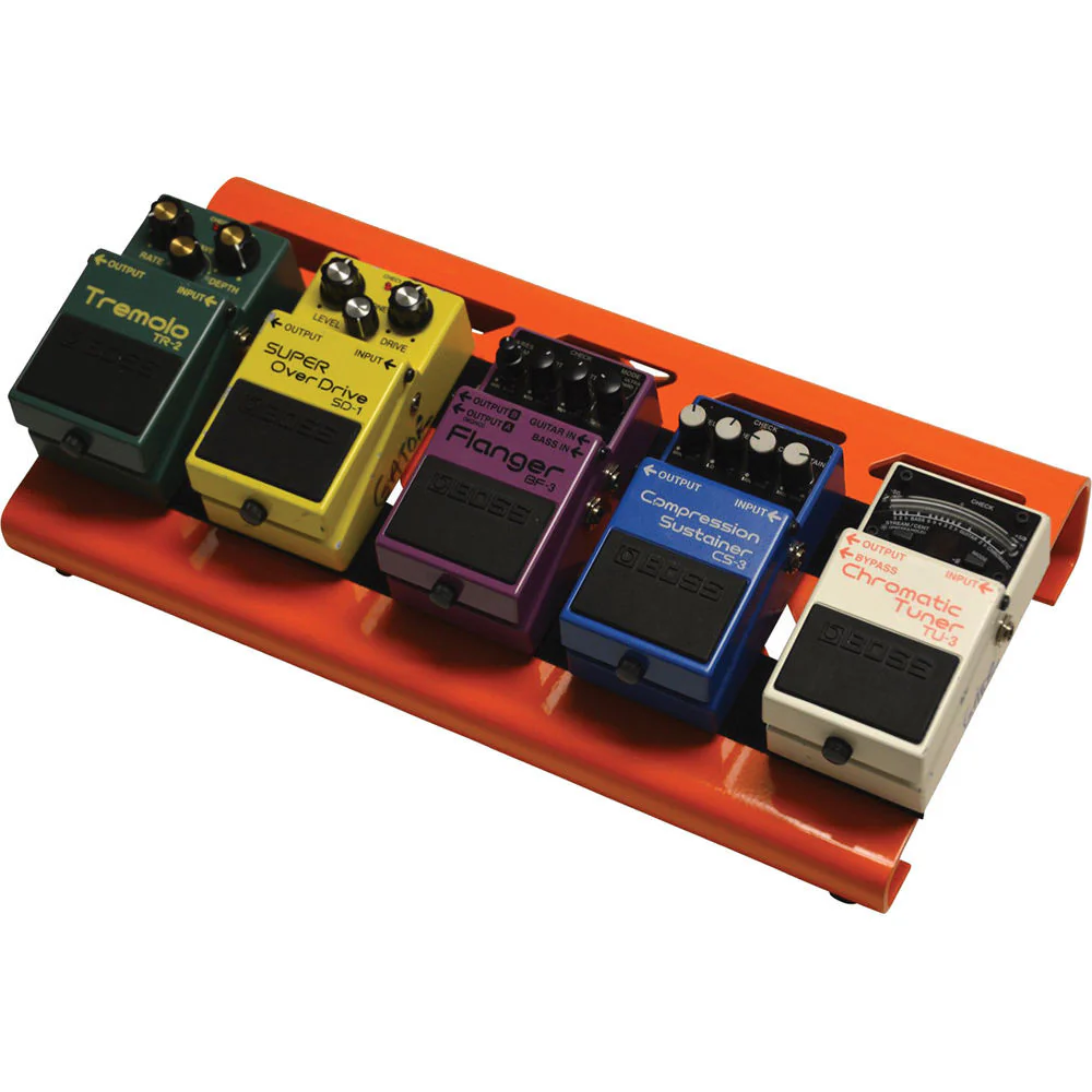 Gator Cases Aluminum Pedalboard with Carry Case (Orange, Small) - Image 6