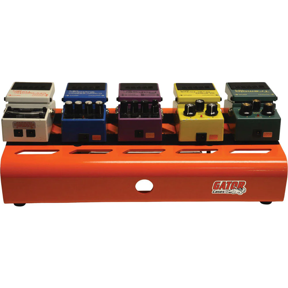 Gator Cases Aluminum Pedalboard with Carry Case (Orange, Small) - Image 7