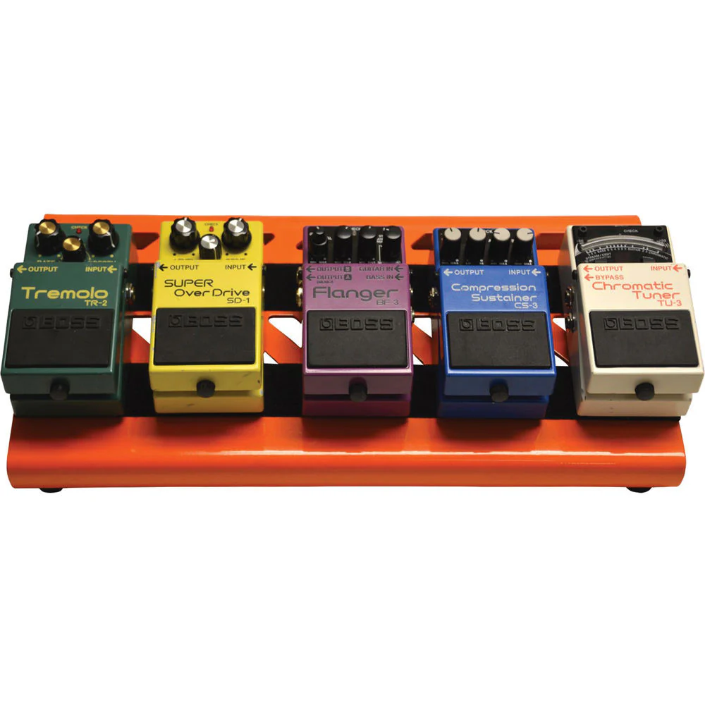 Gator Cases Aluminum Pedalboard with Carry Case (Orange, Small) - Image 8