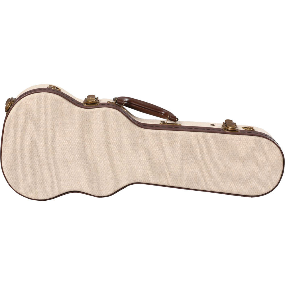 Gator Cases Deluxe Wood Case for Soprano Style Ukulele (Beige) - Image 3