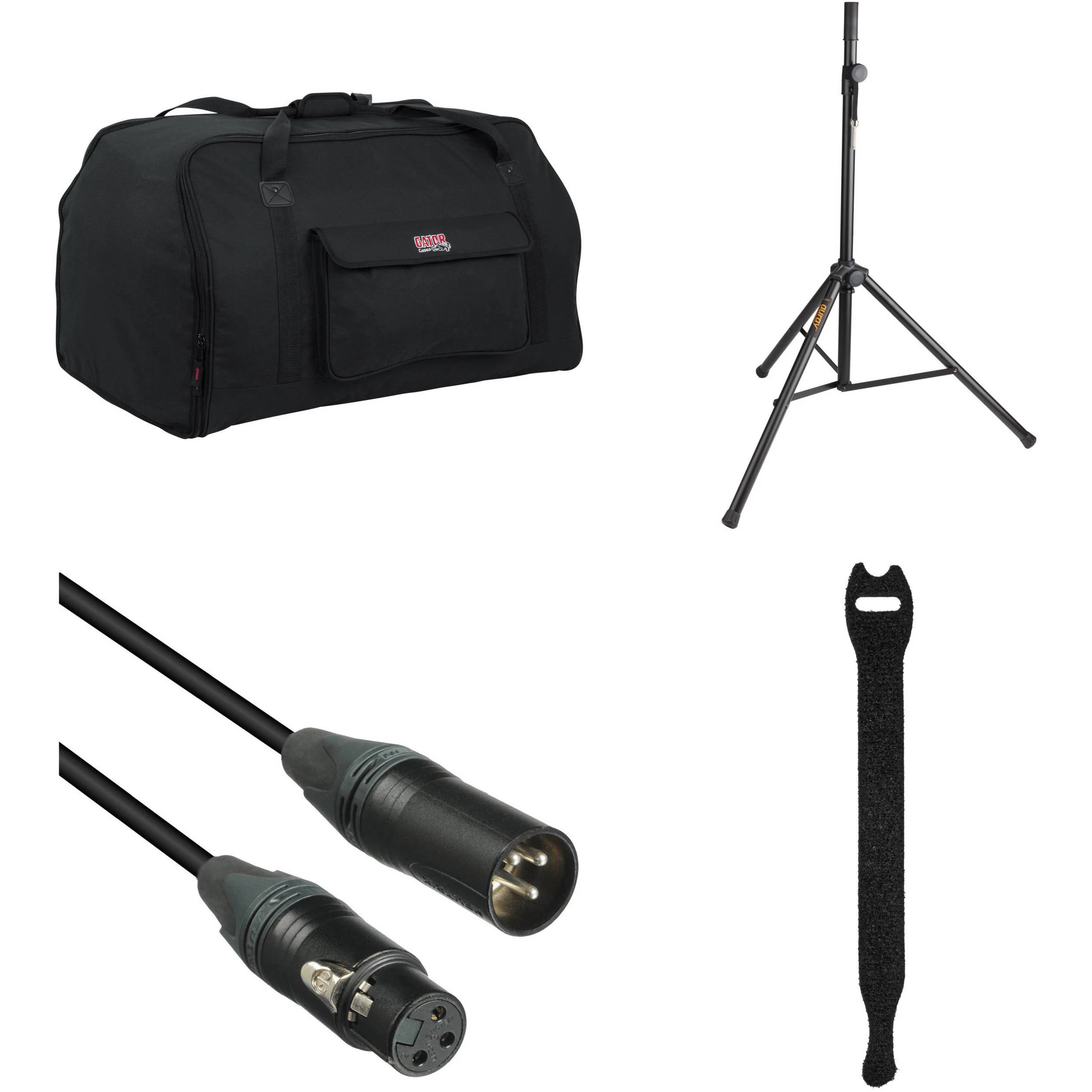 Gator Cases GPA-TOTE10 10" Speaker Tote Kit with Stand, Cable, and Fastener Straps - Image 32