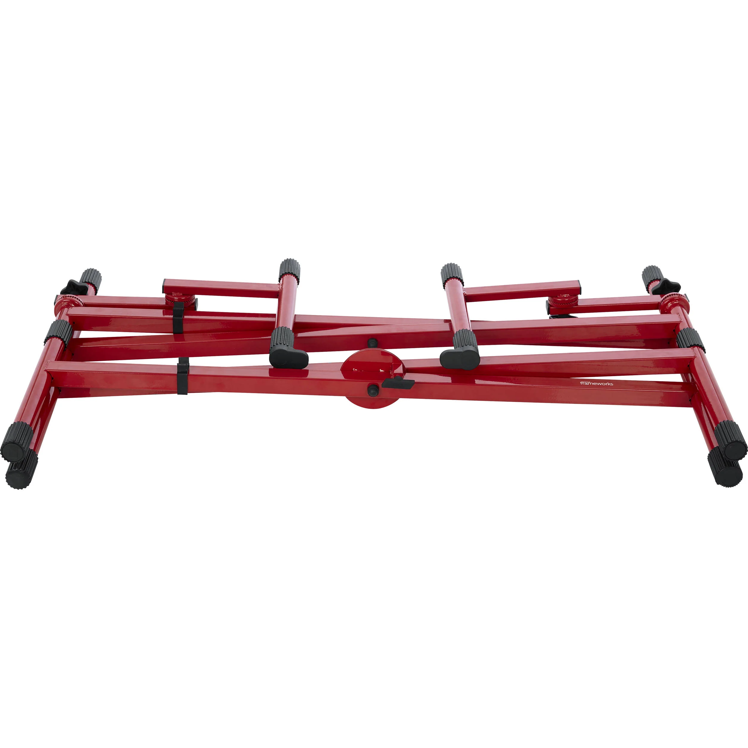 Gator Frameworks Deluxe 2-Tier X-Style Keyboard Stand (Red) - Image 4