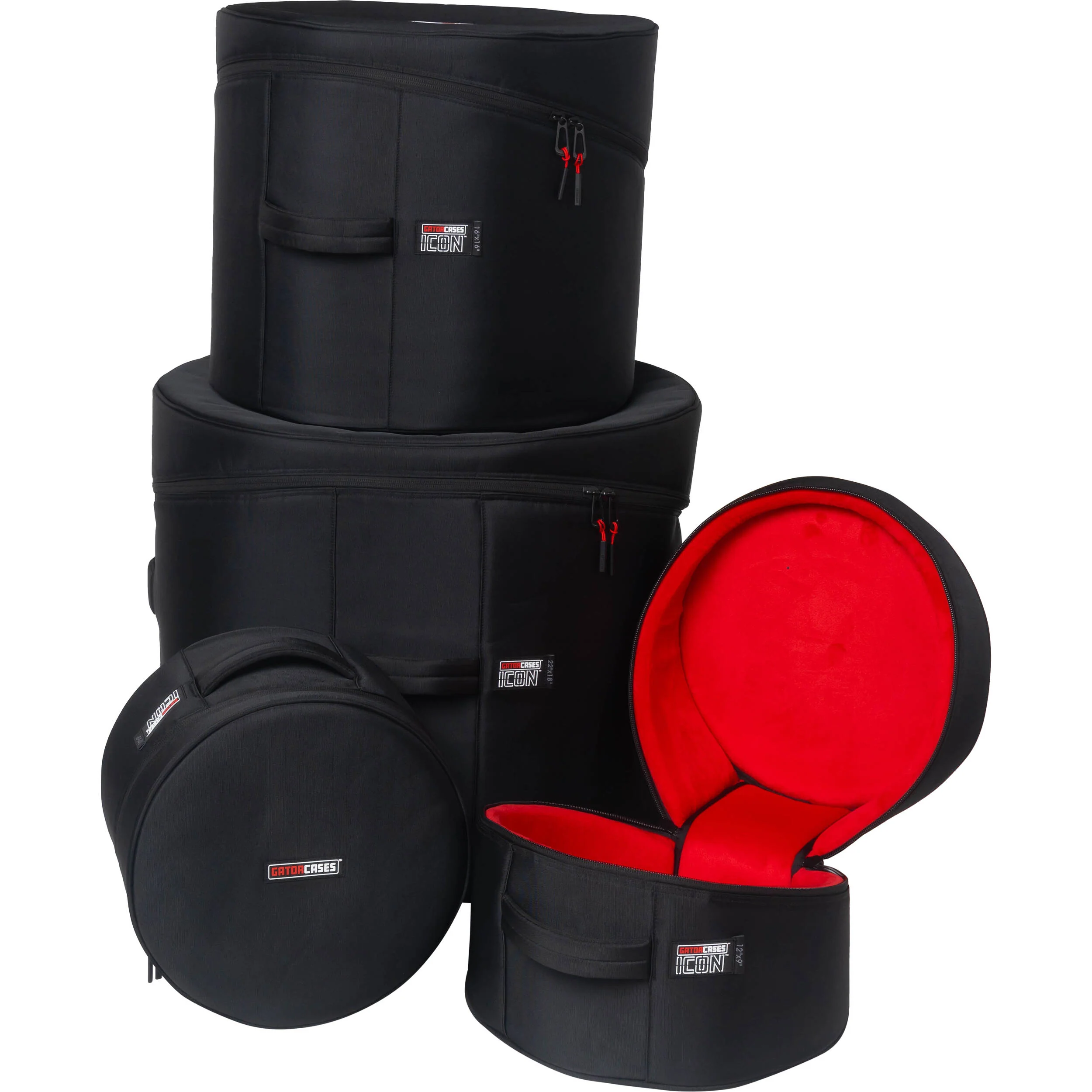 Gator ICON Series Rock Drum Set Bag 4-Pack - Image 2