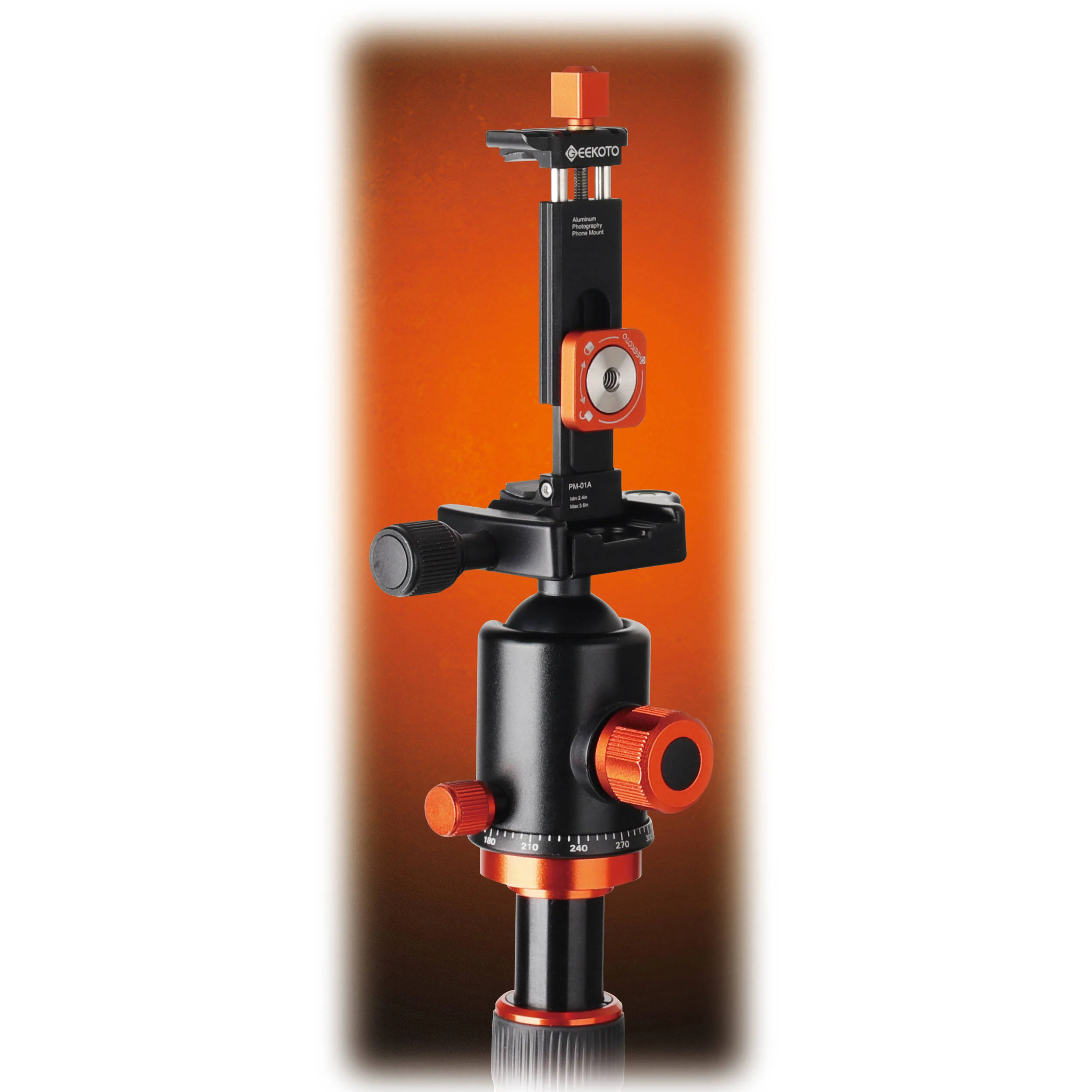 Geekoto AT24 ANG Aluminum Tripod with Ball Head - Image 2