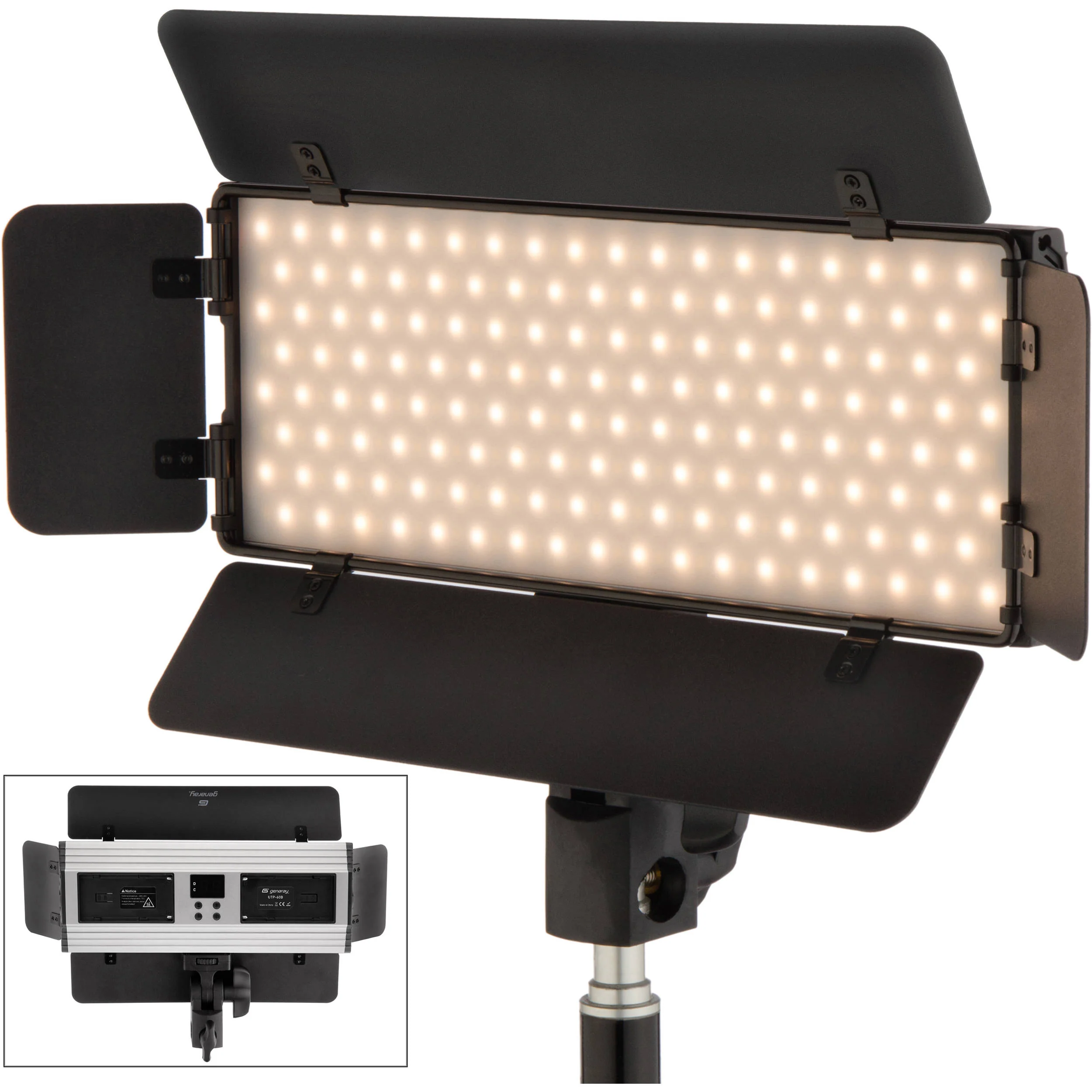 Genaray Ultra-Thin Bicolor 288 SMD LED On-Camera Light Basic Kit - Image 2