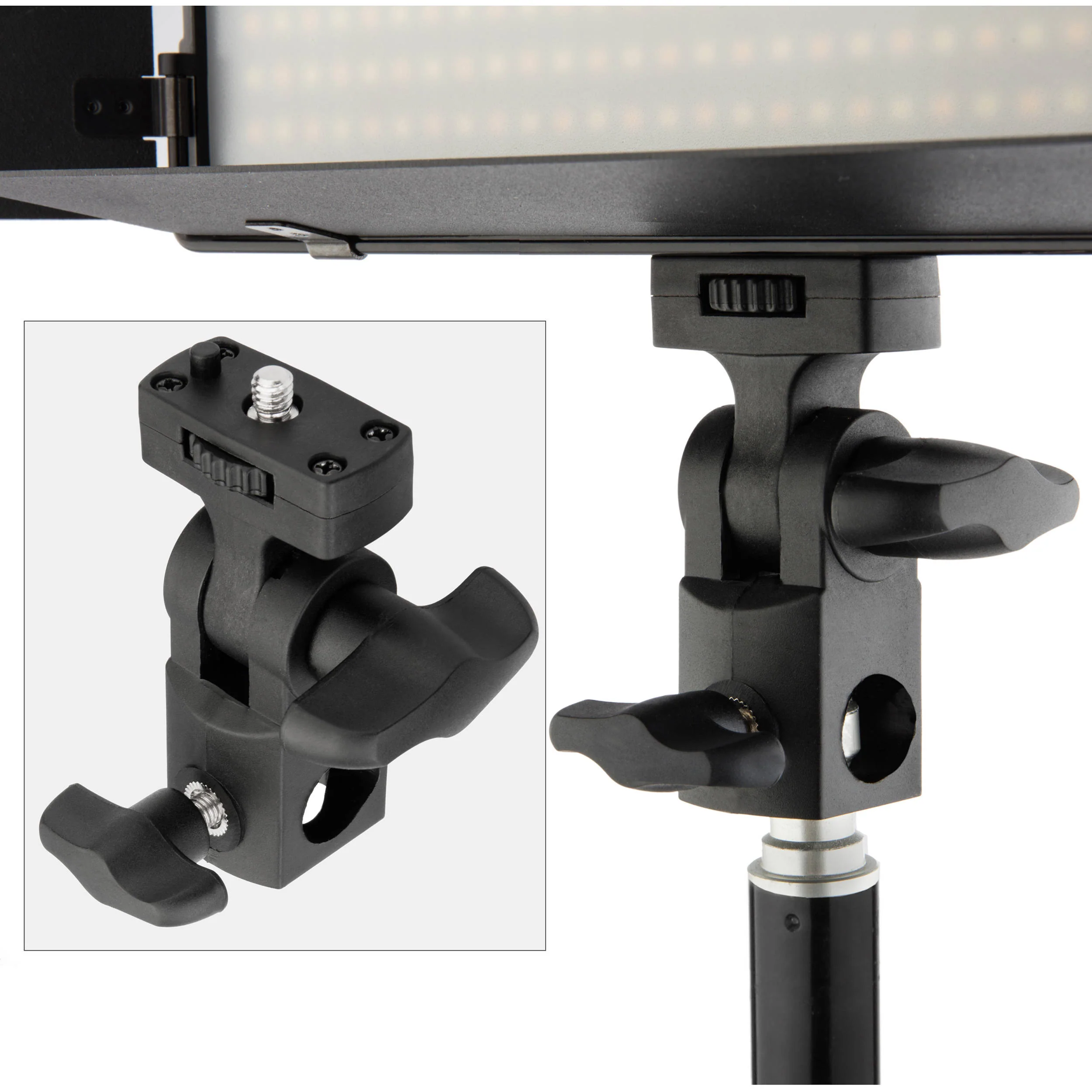 Genaray Ultra-Thin Bicolor 288 SMD LED On-Camera Light Basic Kit - Image 7