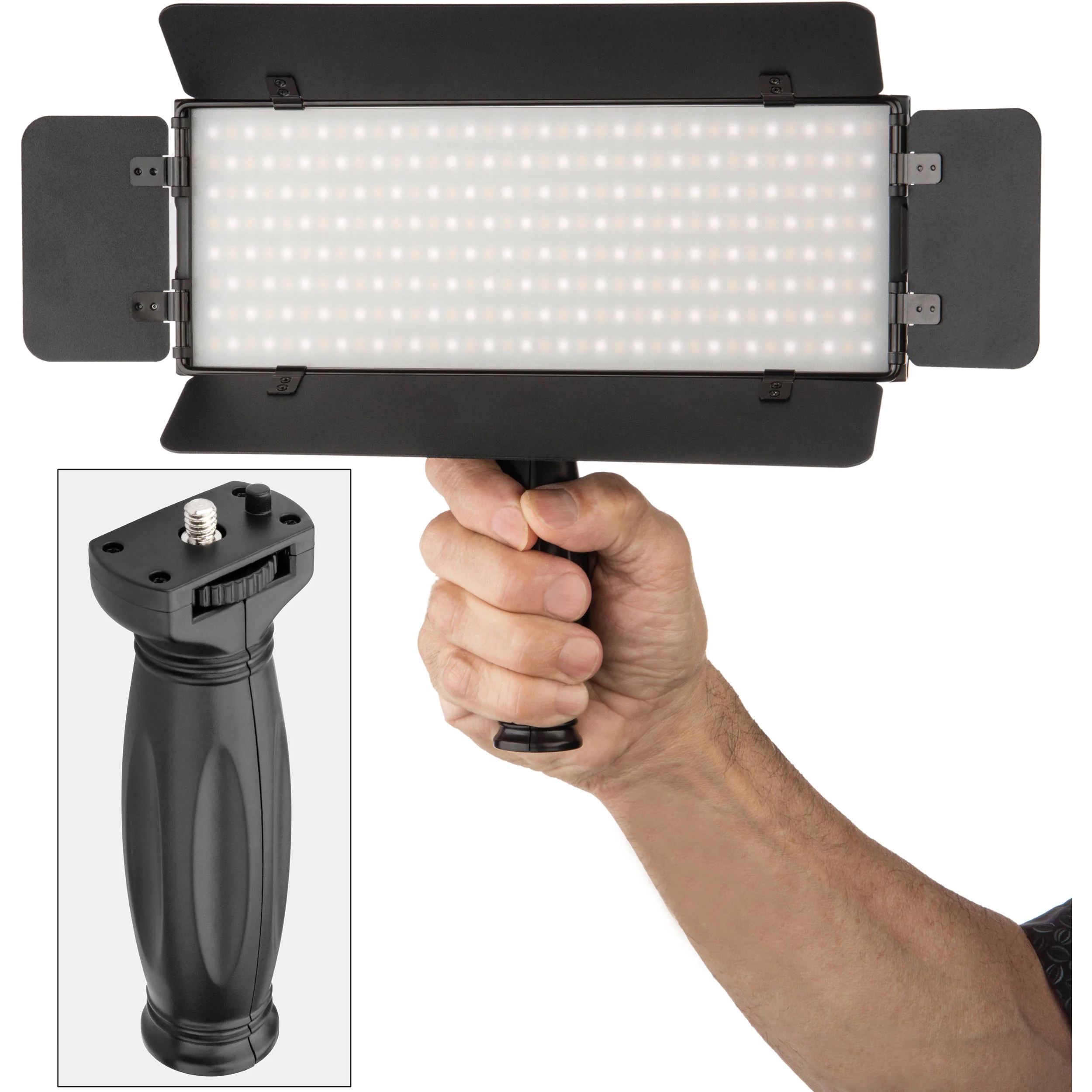 Genaray Ultra-Thin Bicolor 288 SMD LED On-Camera Light Basic Kit - Image 8