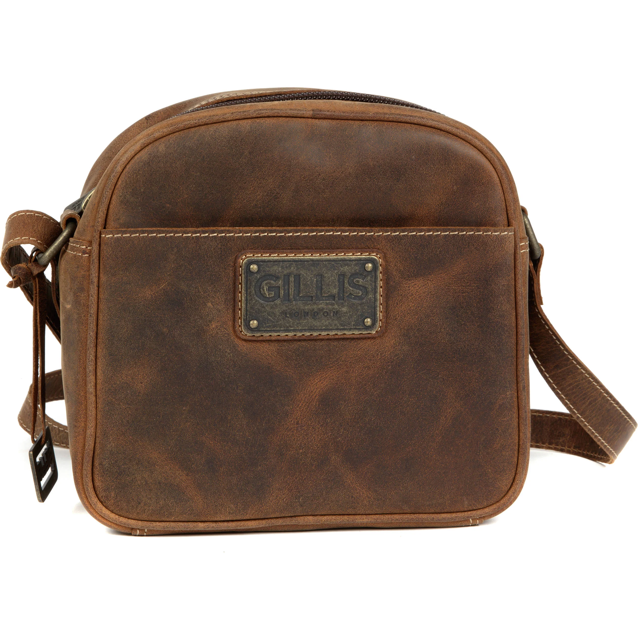 GILLIS LONDON Trafalgar Compact Camera Bag (Brown Vintage Leather) - Image 2
