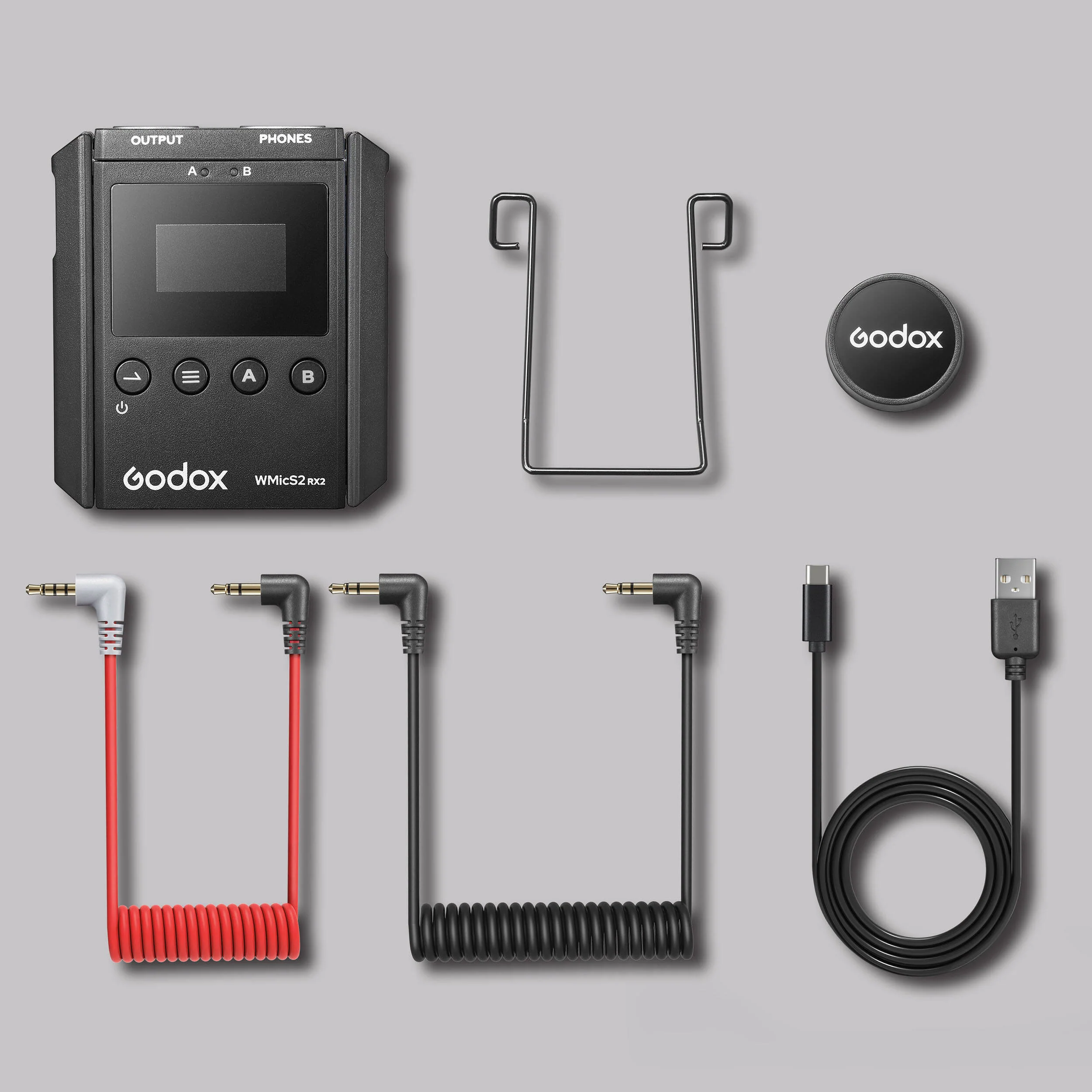 Godox WMicS2 Dual-Channel Wireless Receiver (514 to 596 MHz) - Image 4
