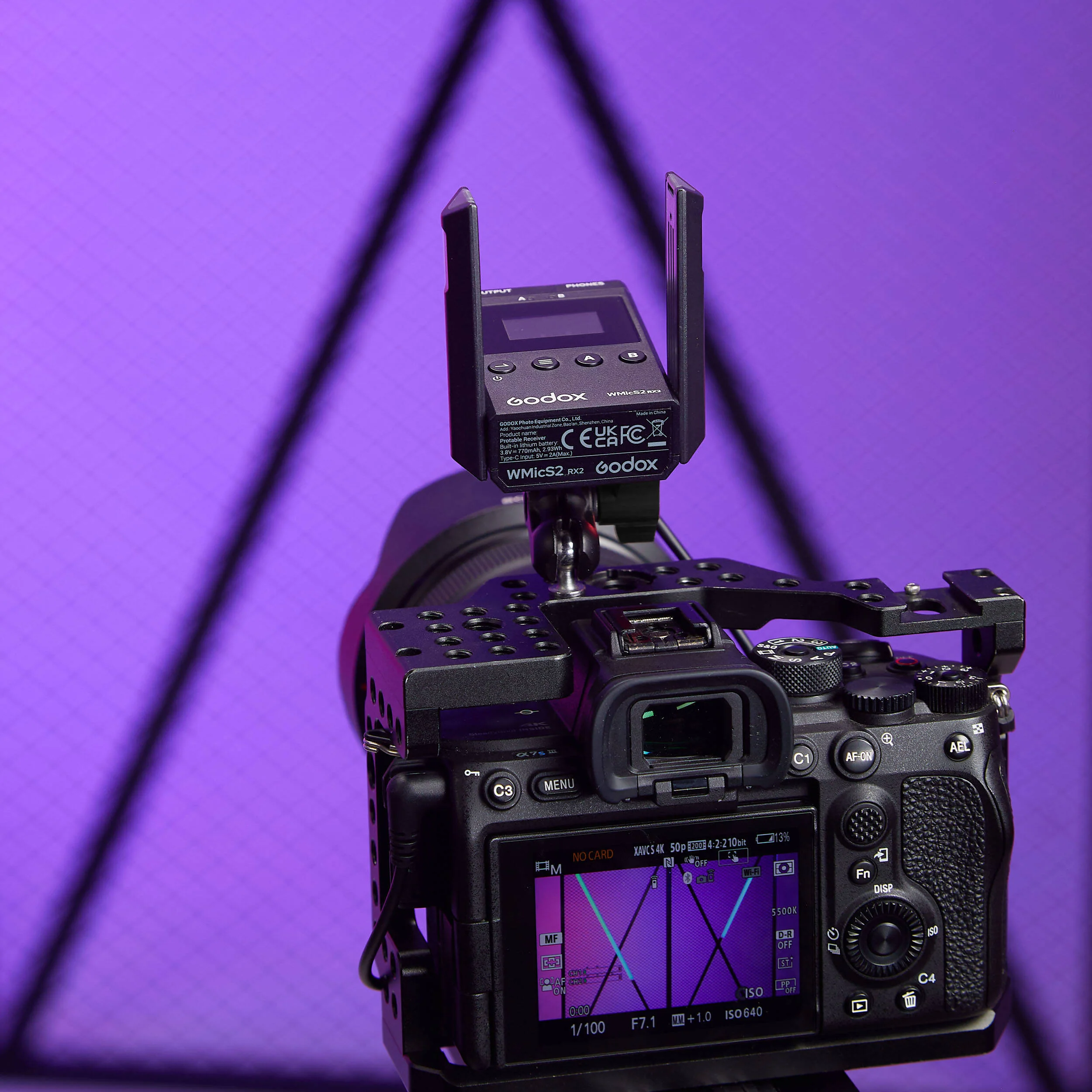 Godox WMicS2 Dual-Channel Wireless Receiver (514 to 596 MHz) - Image 5