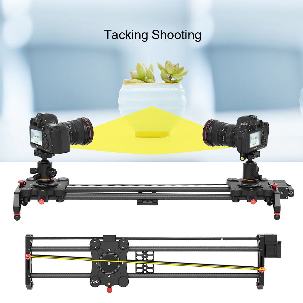 GVM Professional Video Carbon Fiber Motorized Camera Slider (32") - Image 5