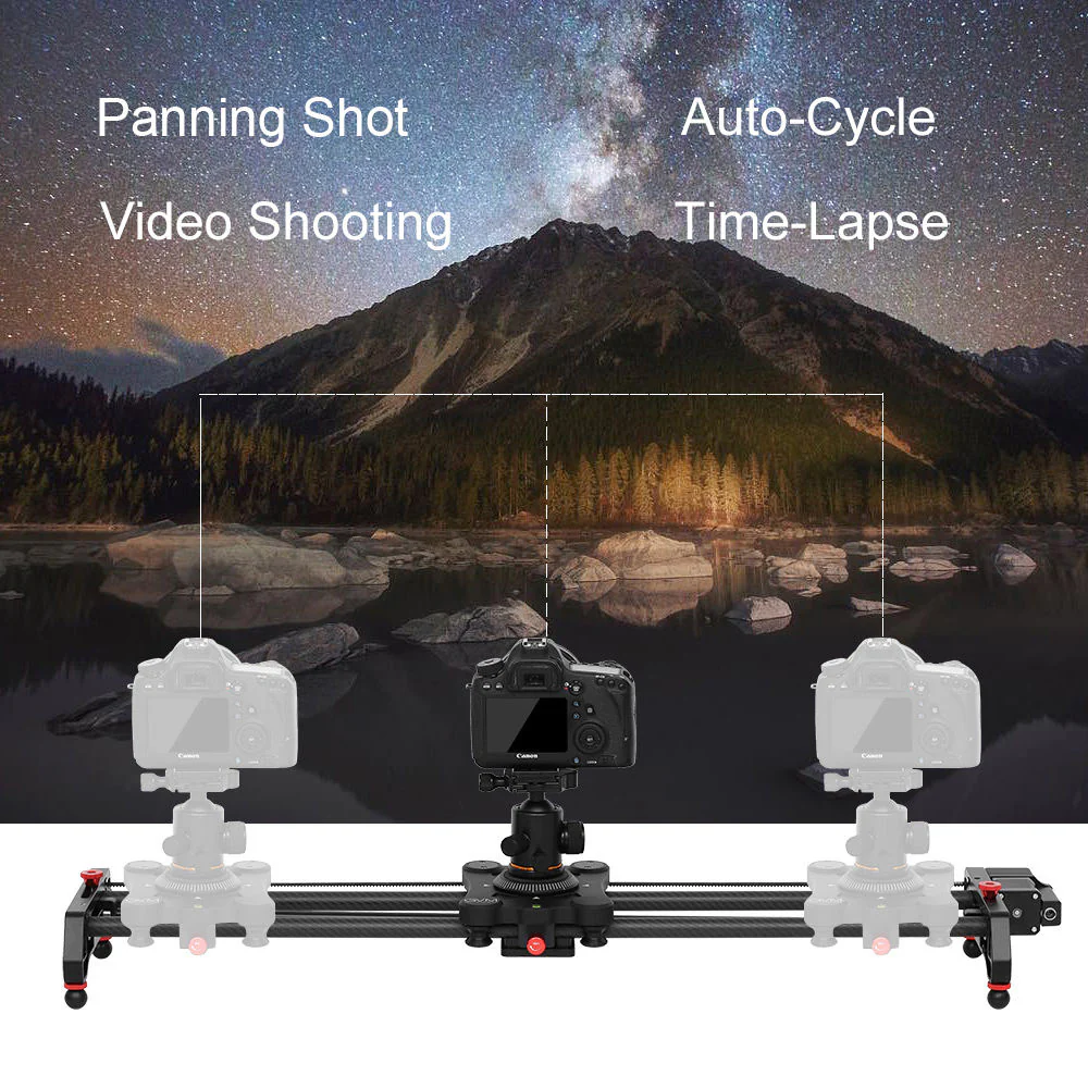 GVM Professional Video Carbon Fiber Motorized Camera Slider (32") - Image 7