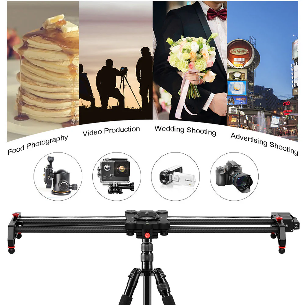 GVM Professional Video Carbon Fiber Motorized Camera Slider (32") - Image 9